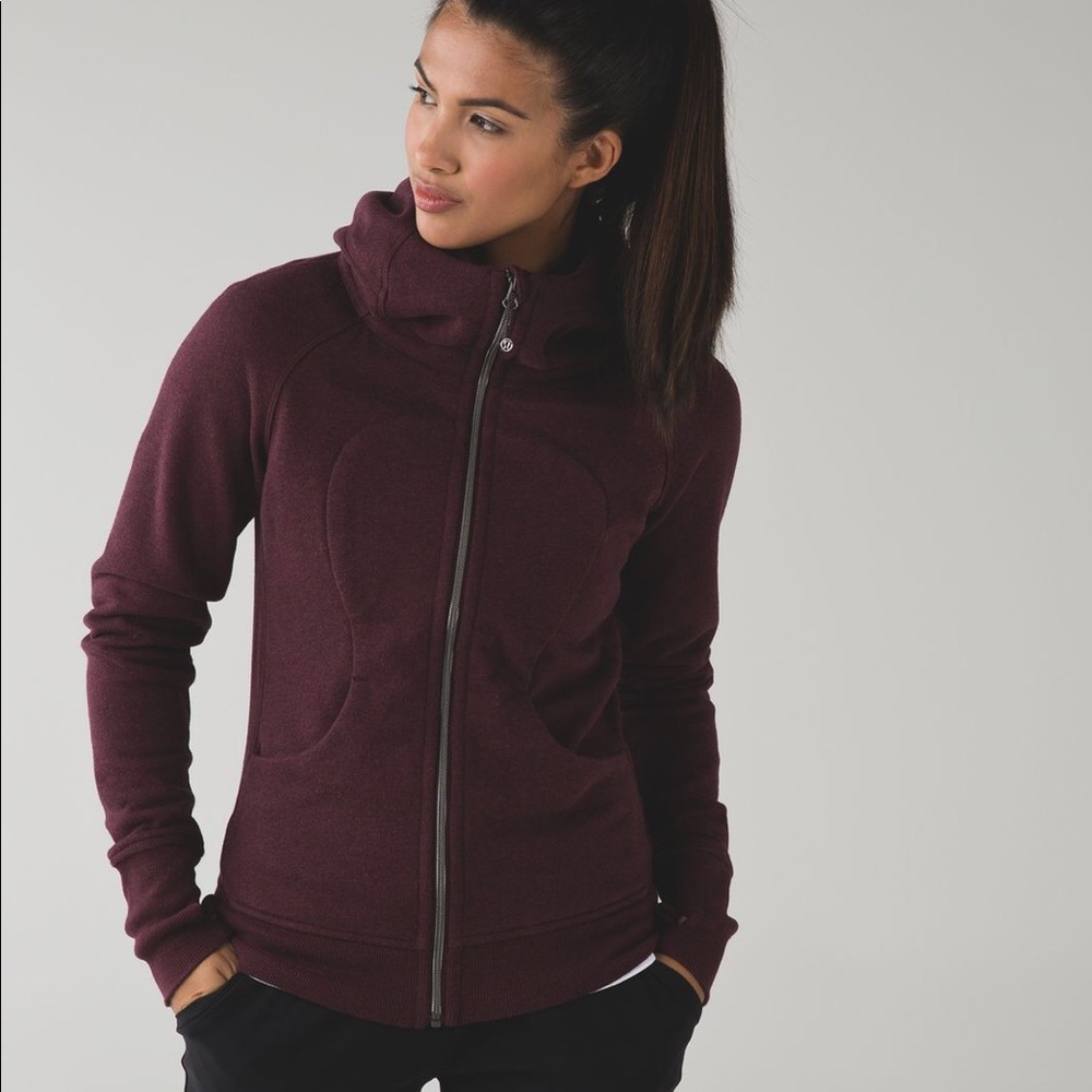 LULULEMON Scuba Hoodie Heathered Bordeaux Drama 6